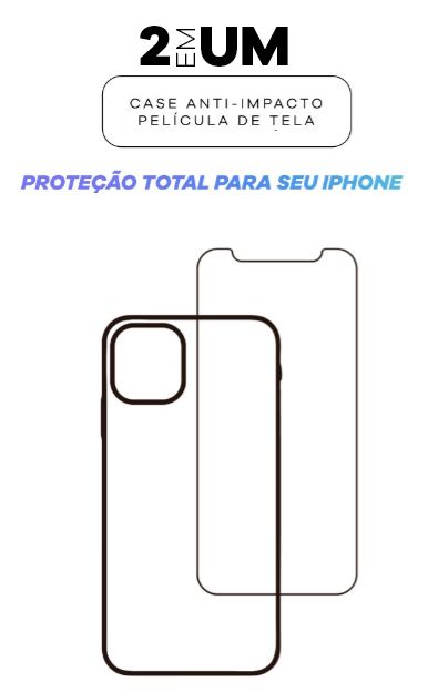 Kit Case Película  - Para iPhone 15 Pro Max
